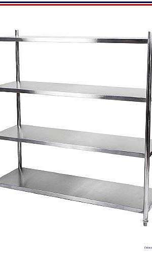 Prateleira de aço inox	 Prateleira de aço inox
